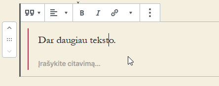 Citata WordPress naujienoje