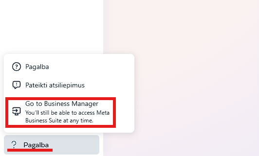 Meta Business Suite vaizdas – kaip atverti Business Manager