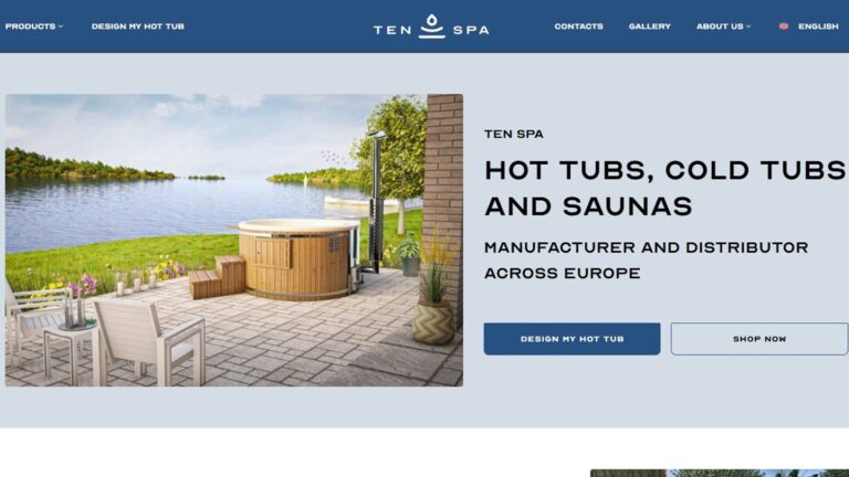 Ten Spa svetainė – ITMA projektas
