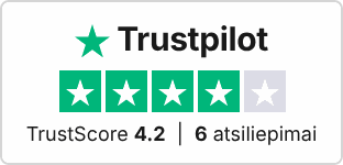 ITMA Trustpilot atsiliepimai – TrustScore 4.2 (6 atsiliepimai)