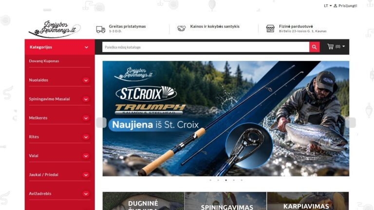 Zvejybosreikmenys.lt svetainė – ITMA projektas